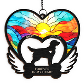 Personalized Pet Memorial Ornament, Dog Memorial Suncatcher Ornaments, Remembrance Loss of Pet Christmas Ornaments for Dog Lovers